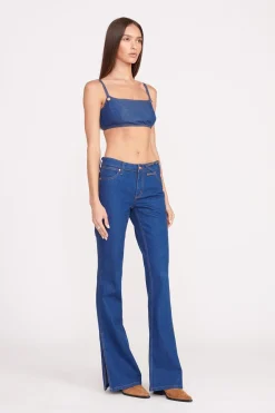 STAUD + WRANGLER THE BIKINI JEAN  DARK RINSE DARKRINSE Hot