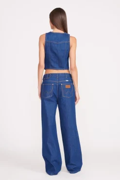 STAUD + WRANGLER THE LOOSE JEAN  DARK RINSE DARKRINSE Discount