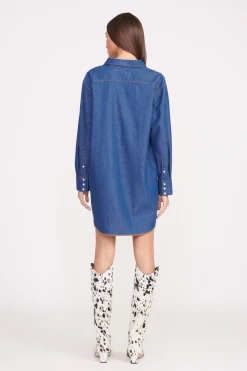STAUD + WRANGLER THE OVERSIZED WESTERN  DARK RINSE DARKRINSE New
