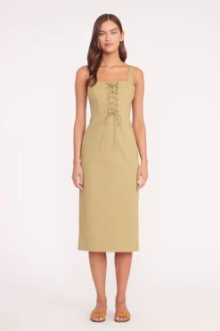 STAUD SUTTON DRESS   KHAKI Online