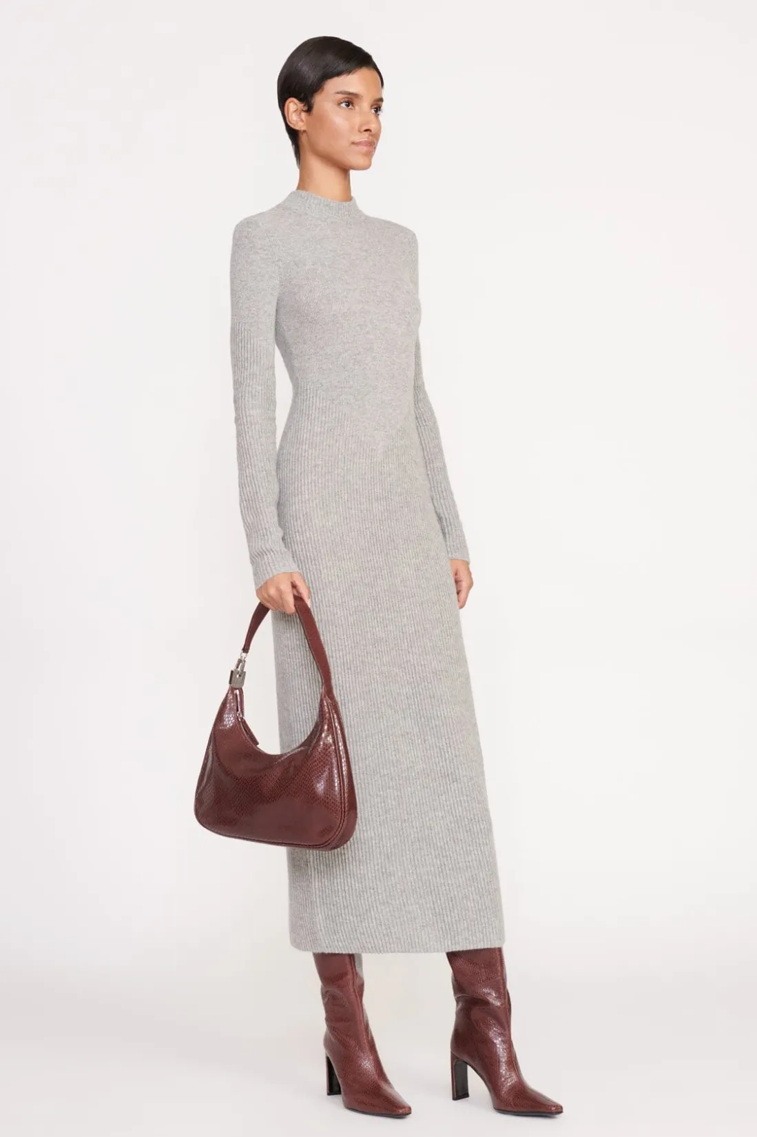 STAUD SYLVIE SHOULDER BAG MAHOGANY Best