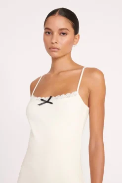 STAUD TESSA DRESS IVORY New