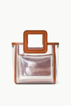 STAUD THE STADIUM MINI SHIRLEY BAG CLEAR TAN CLEARTAN Sale