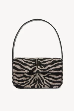 STAUD TOMMY BEADED BAG  BLACK WHITE BLACKWHITE Outlet