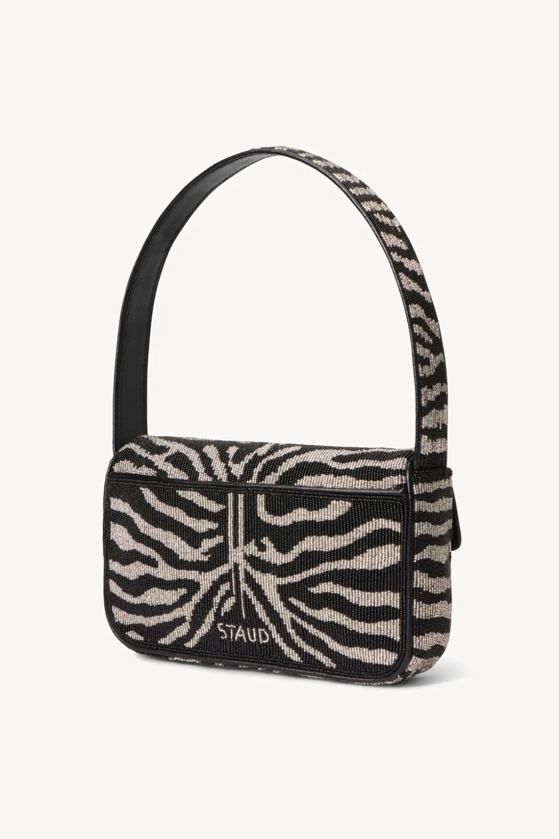 STAUD TOMMY BEADED BAG BLACK WHITE BLACKWHITE Outlet