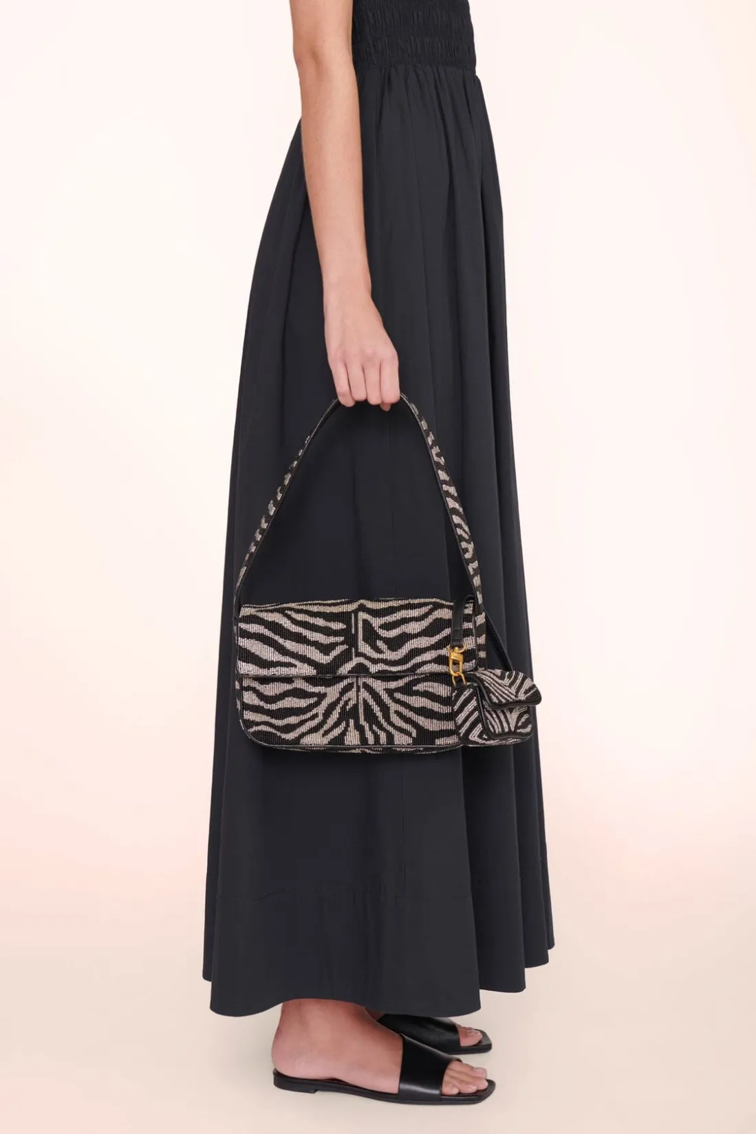 STAUD TOMMY BEADED BAG BLACK WHITE BLACKWHITE Outlet