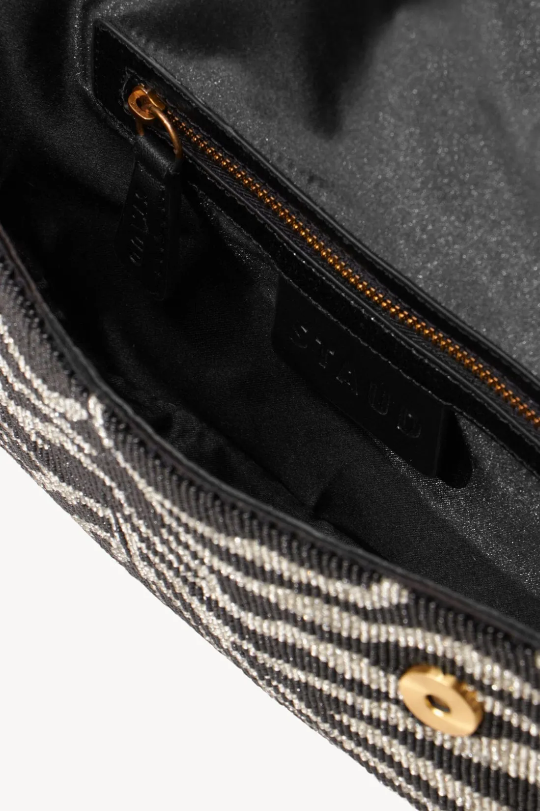 STAUD TOMMY BEADED BAG BLACK WHITE BLACKWHITE Outlet