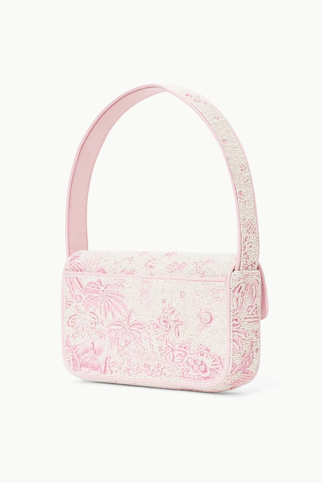 STAUD TOMMY BEADED BAG IVORY CHERRY BLOSSOM TOILE IVORYCHERRYBLOSSOMTOILE Discount