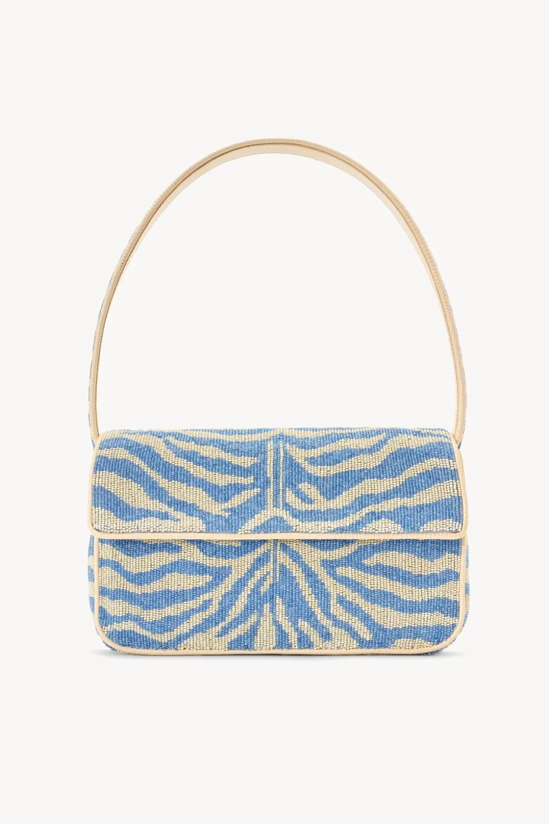STAUD TOMMY BEADED BAG LIGHT BLUE CREAM LIGHTBLUECREAM New