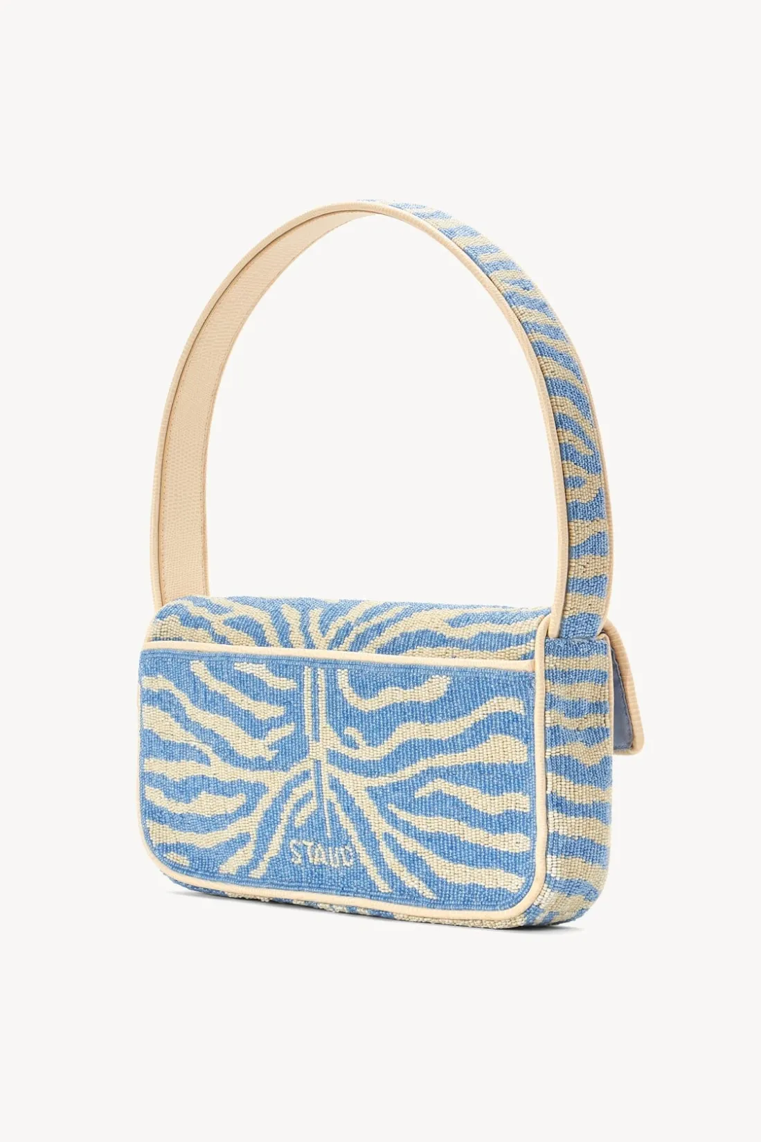 STAUD TOMMY BEADED BAG LIGHT BLUE CREAM LIGHTBLUECREAM New