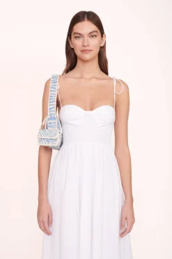 STAUD TOMMY BEADED BAG LIGHT BLUE CREAM LIGHTBLUECREAM New