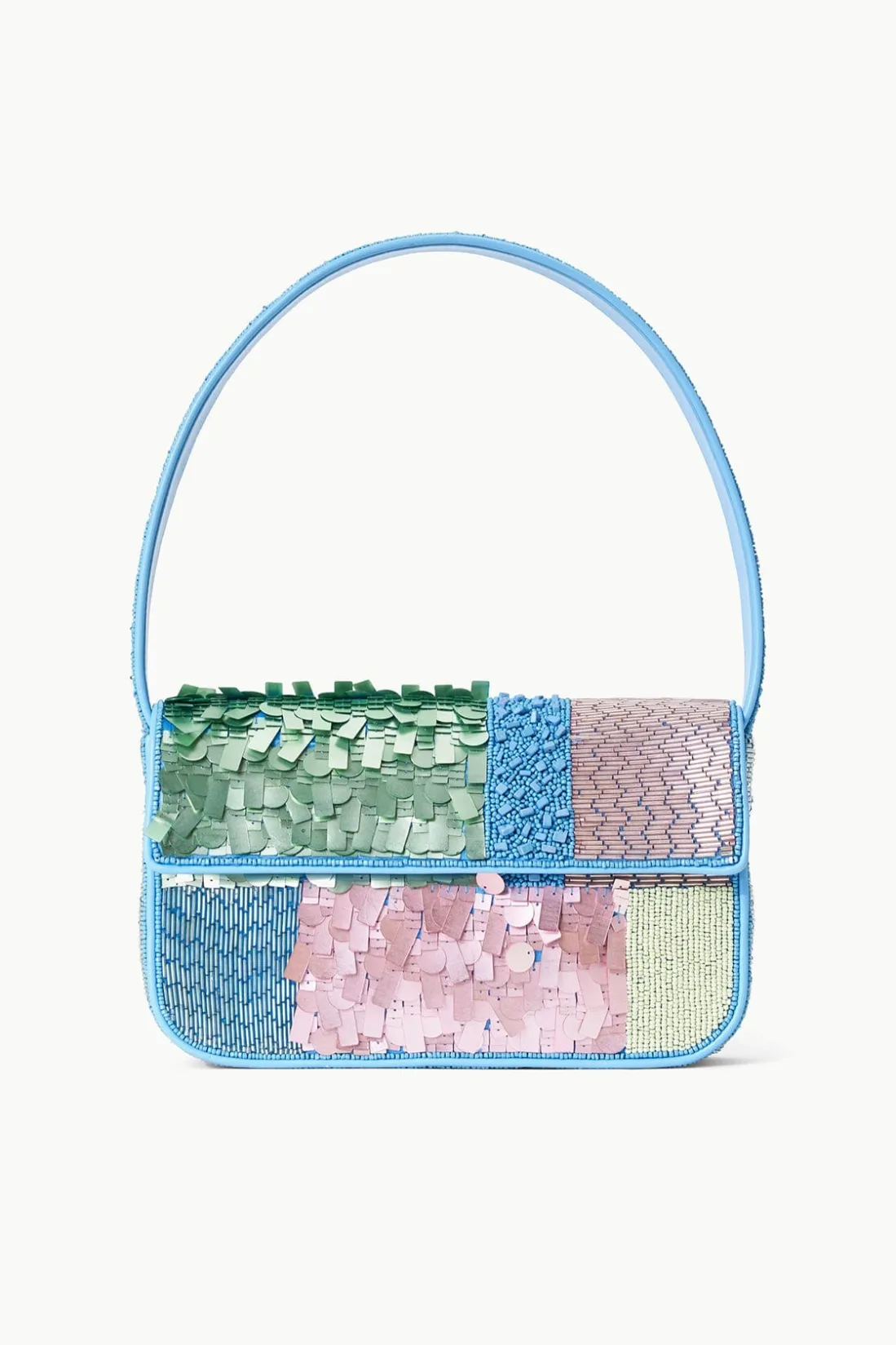 STAUD TOMMY BEADED BAG PATCHWORK SHERBET PATCHWORKSHERBET Hot