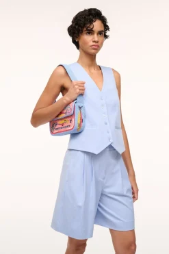 STAUD TOMMY BEADED BAG  INES PINK STAUDINESPINK Clearance