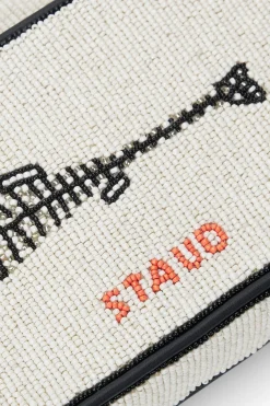 STAUD TOMMY BEADED BAG  INES CREAM STAUDINESCREAM Discount