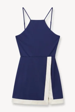 STAUD TOP SPIN DRESS NAVY IVORY NAVYIVORY Online