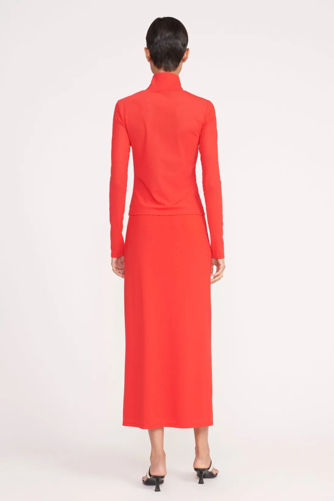 STAUD TREY SKIRT RED ROSE REDROSE Sale