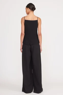 STAUD UNA TOP   BLACK