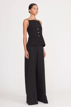 STAUD UNA TOP   BLACK