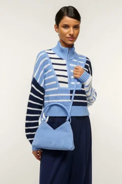 STAUD VALERIE SHOULDER BAG  BLUE HYDRANGEA BLUEHYDRANGEA Discount