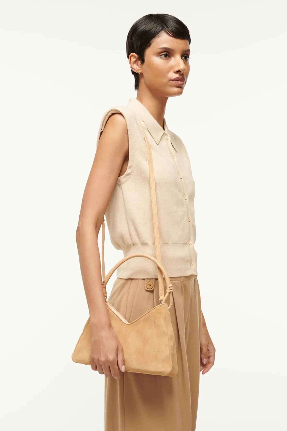 STAUD VALERIE SHOULDER BAG PORCINI Outlet