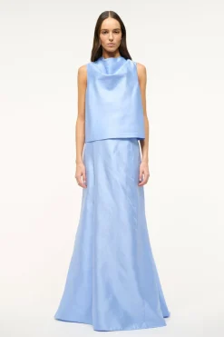 STAUD VINCENZO SKIRT   PERIWINKLE Sale