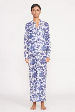STAUD VITA DRESS  BLUE TOILE BLUETOILE Sale