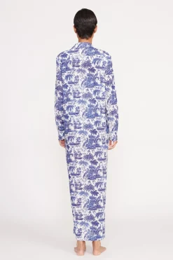 STAUD VITA DRESS  BLUE TOILE BLUETOILE Sale