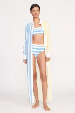 STAUD VITA DRESS  BUTTERCUP SEASHORE STRIPE BUTTERCUPSEASHORESTRIPE
