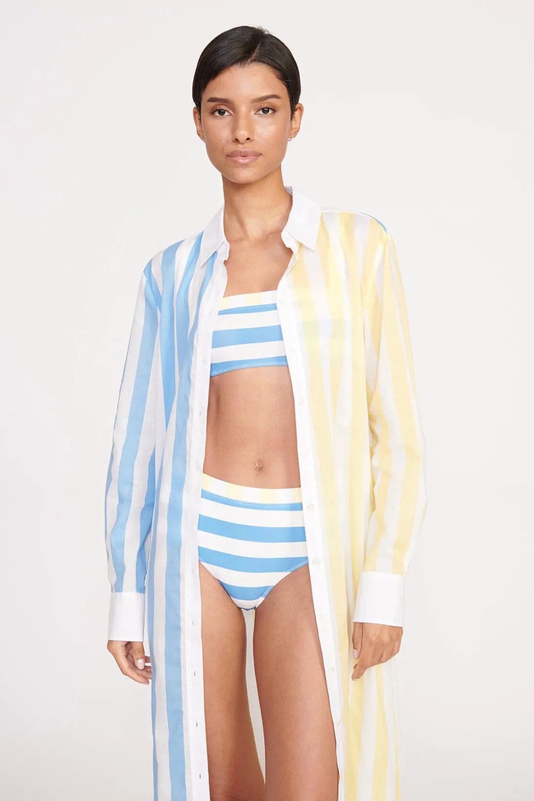 STAUD VITA DRESS BUTTERCUP SEASHORE STRIPE BUTTERCUPSEASHORESTRIPE