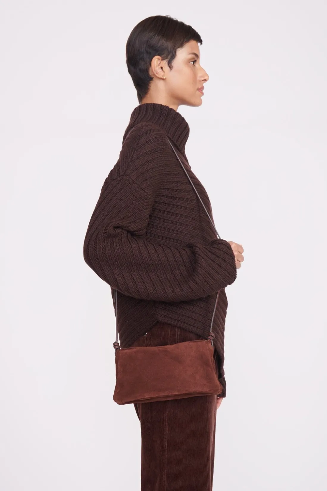 STAUD VIVI CROSSBODY BAG MAHOGANY SUEDE MAHOGANYSUEDE Sale