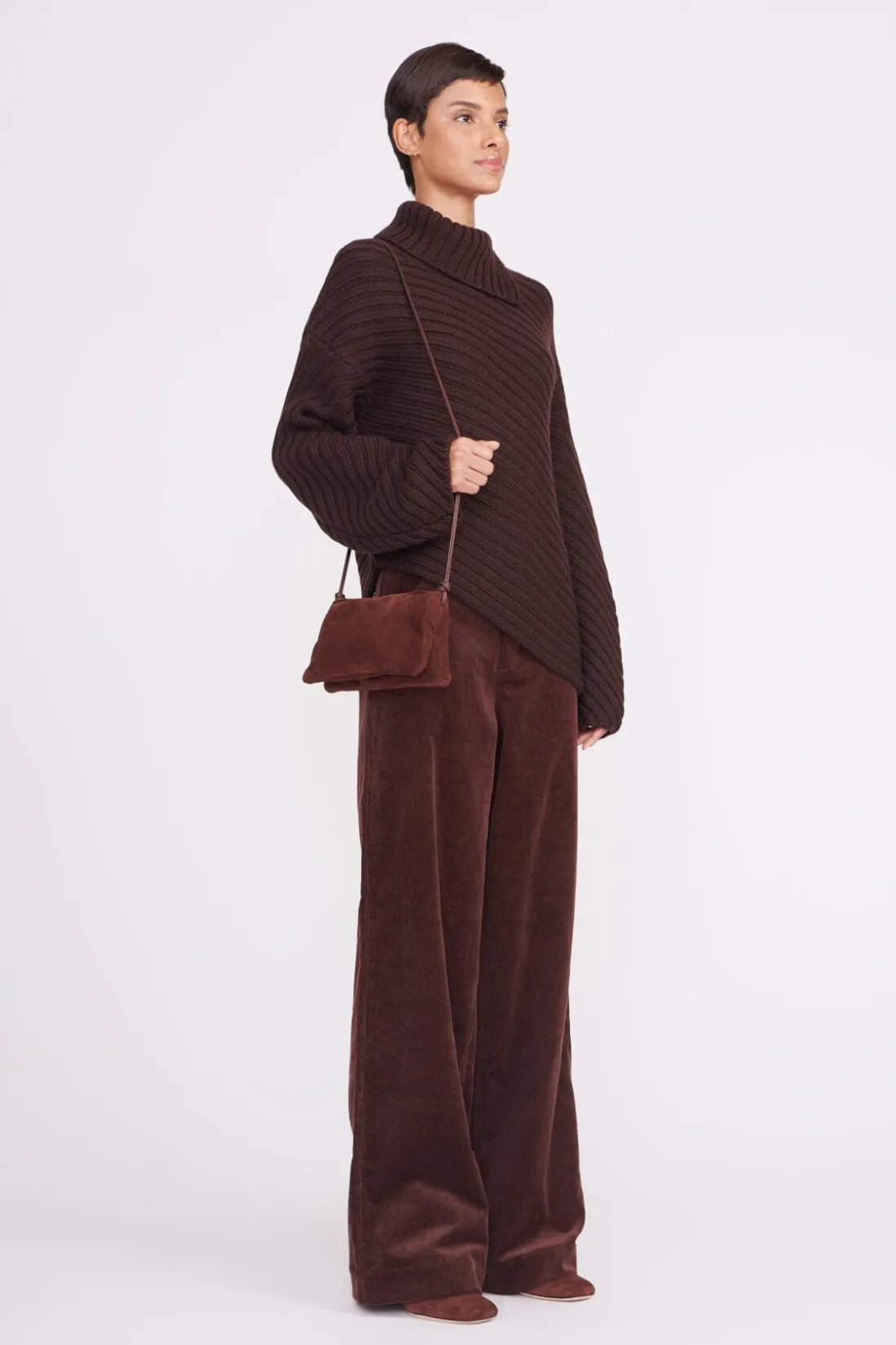 STAUD VIVI CROSSBODY BAG MAHOGANY SUEDE MAHOGANYSUEDE Sale