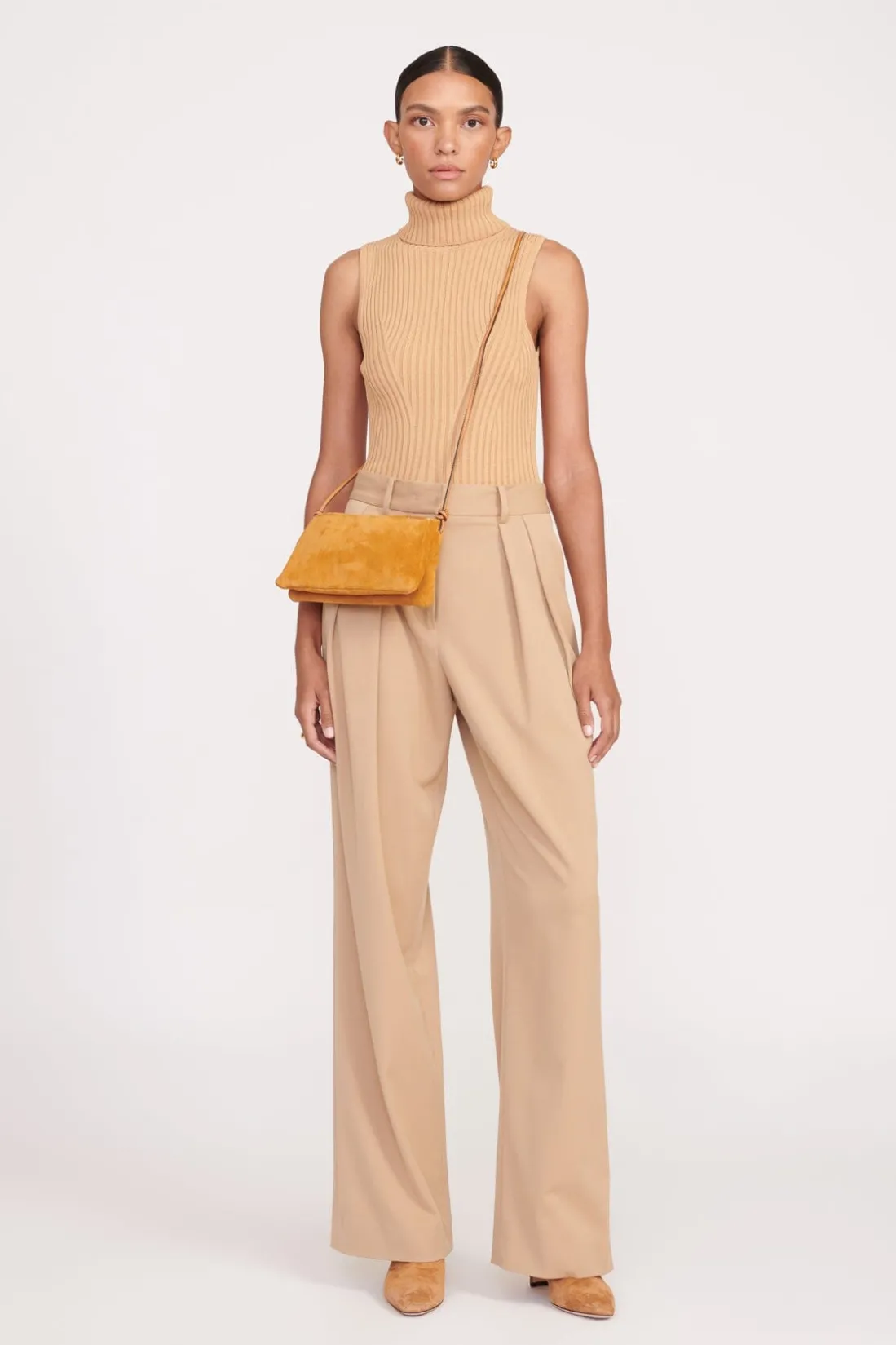 STAUD VIVI CROSSBODY BAG TAN SUEDE TANSUEDE Best