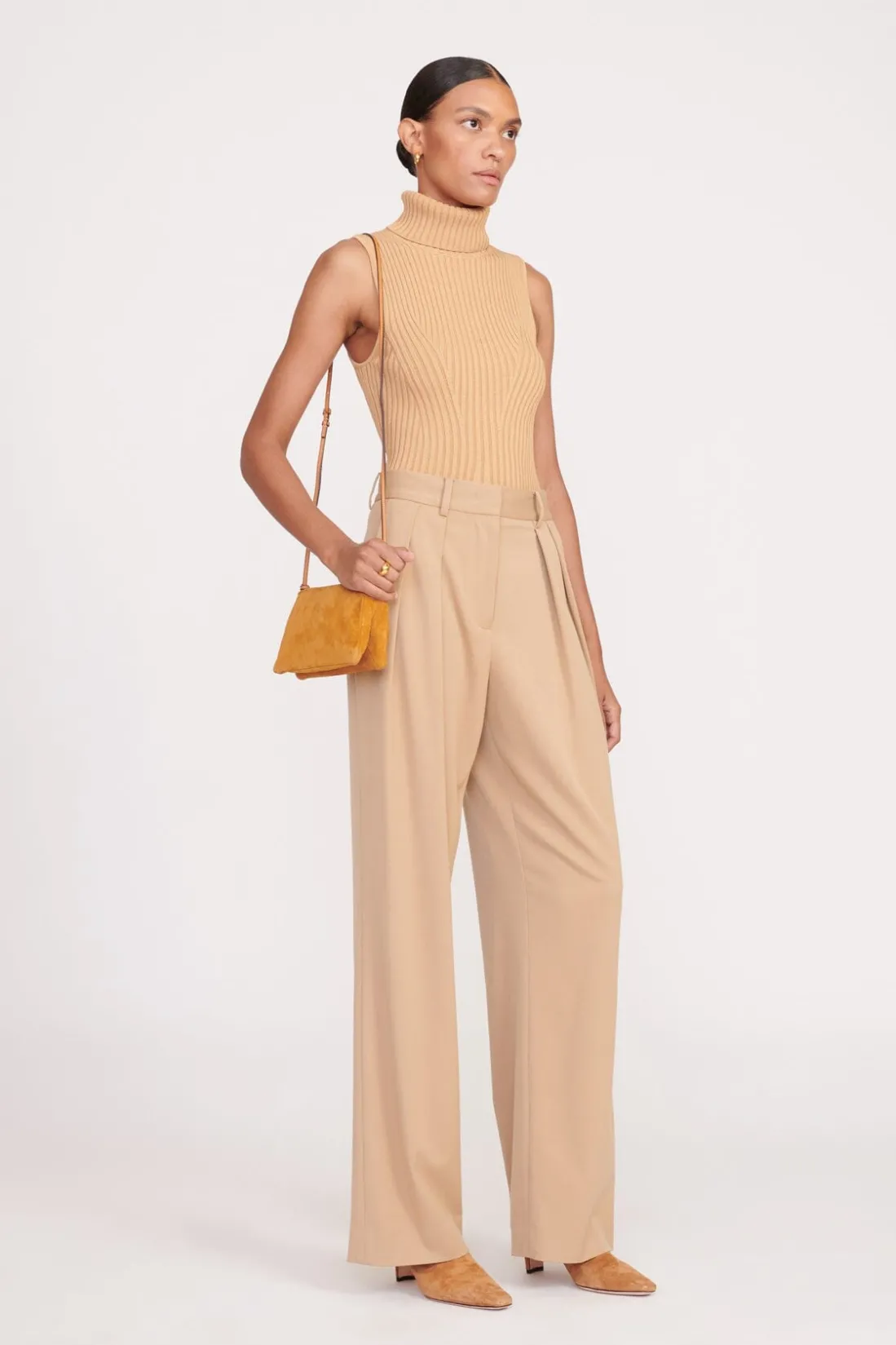 STAUD VIVI CROSSBODY BAG TAN SUEDE TANSUEDE Best
