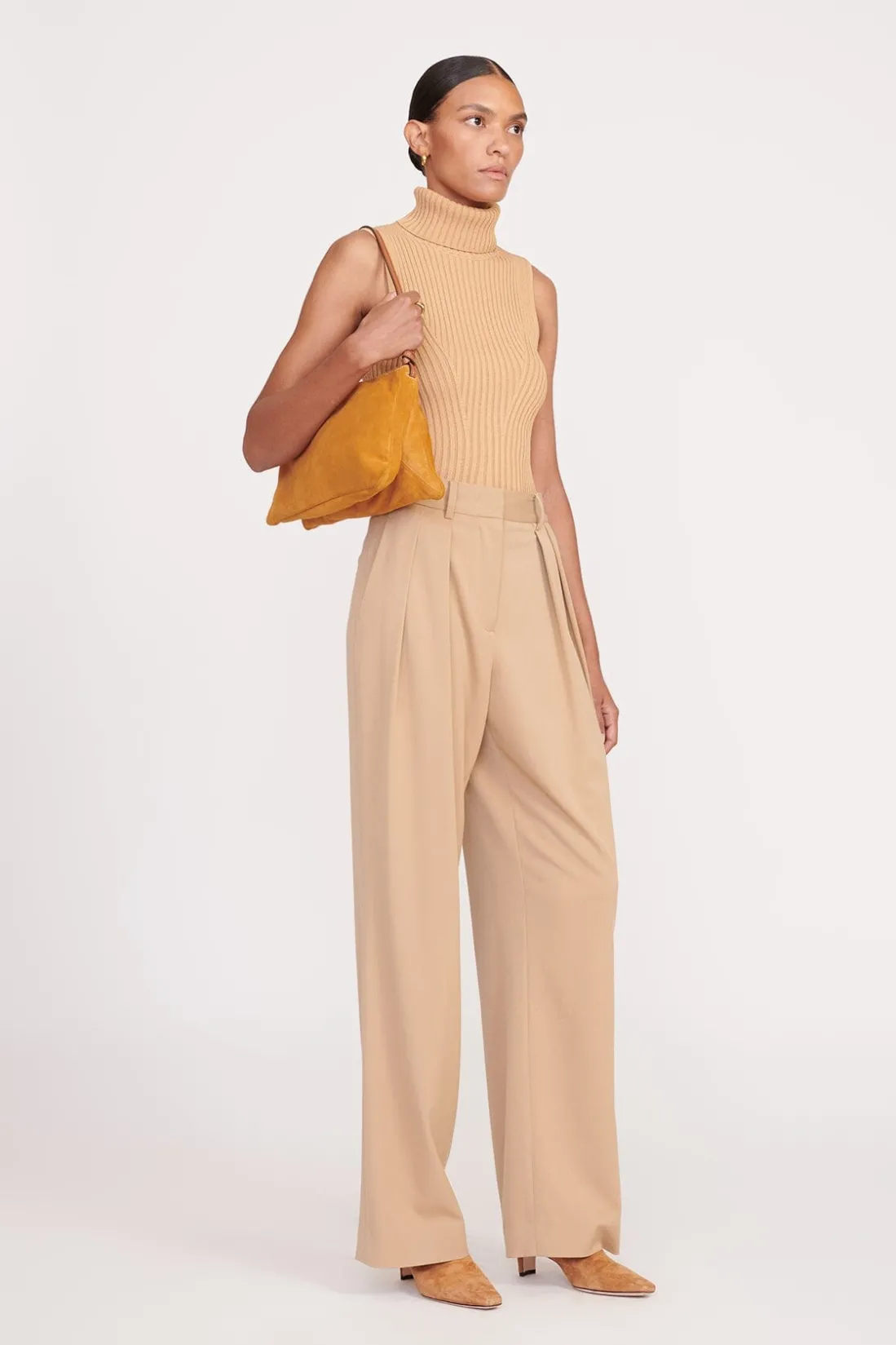 STAUD VIVI SHOULDER BAG TAN SUEDE TANSUEDE Online
