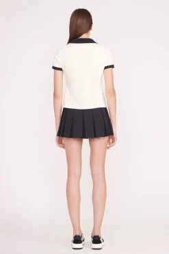 STAUD VOLLEY TOP  IVORY BLACK IVORYBLACK Clearance