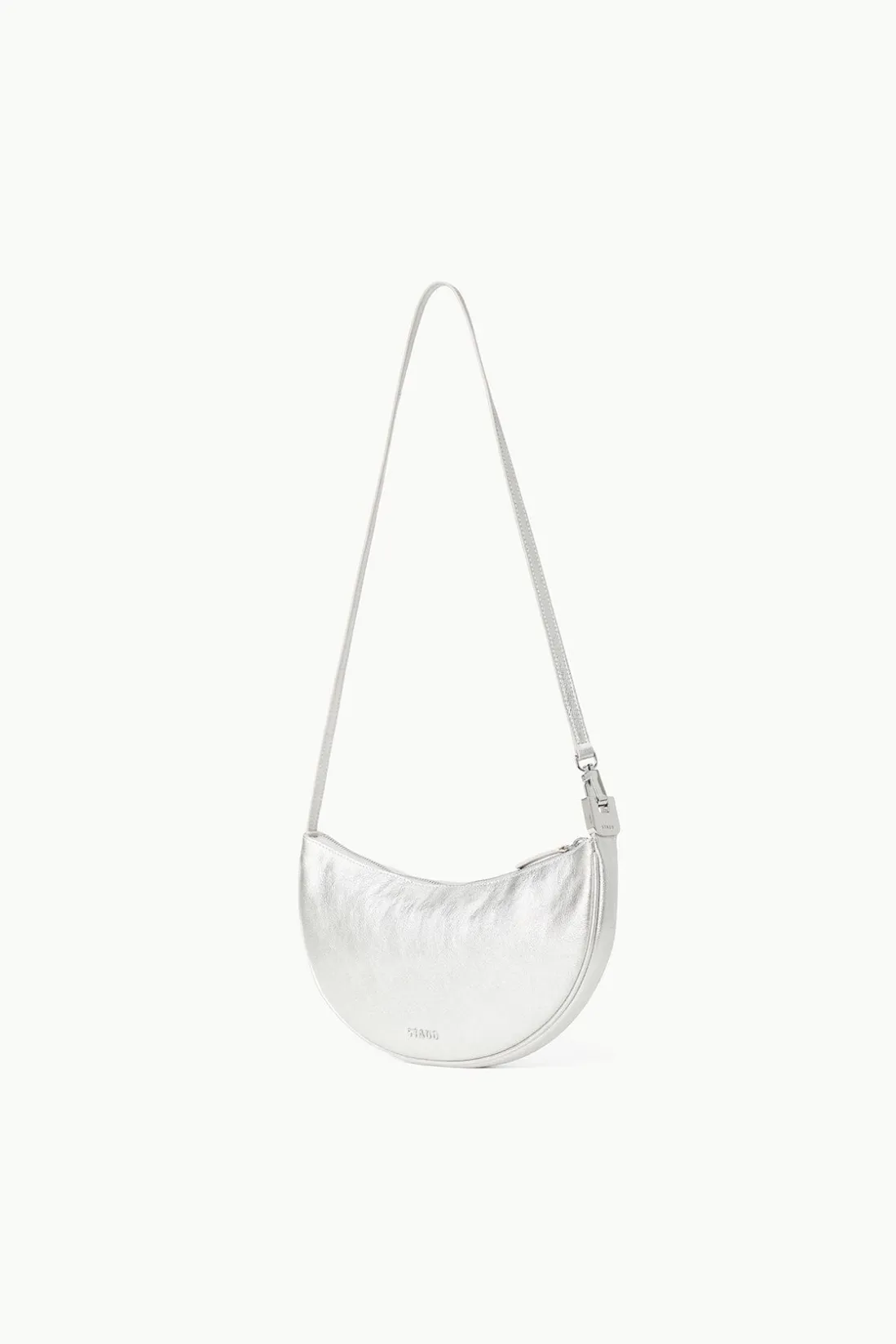 STAUD WALKER CROSSBODY BAG SILVER Hot