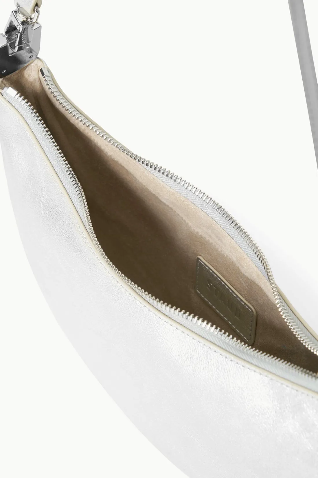 STAUD WALKER CROSSBODY BAG SILVER Hot