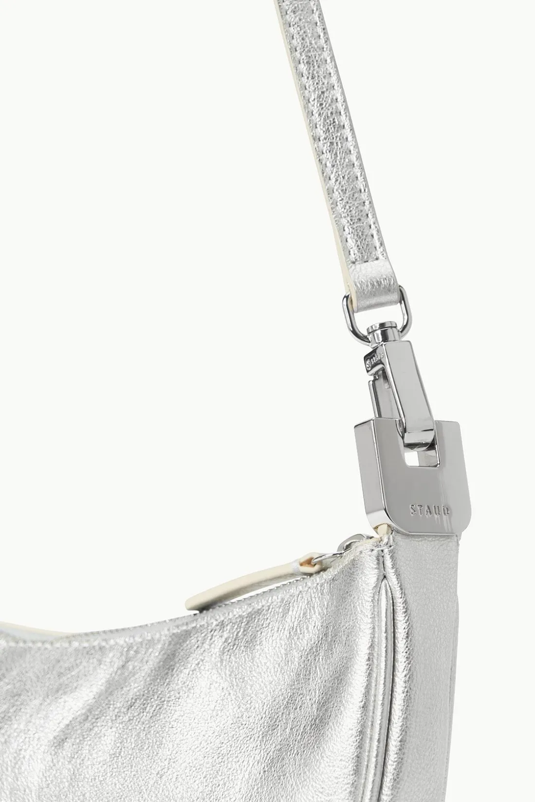 STAUD WALKER CROSSBODY BAG SILVER Hot