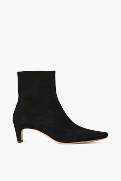 STAUD WALLY ANKLE BOOT  BLACK SUEDE BLACKSUEDE New