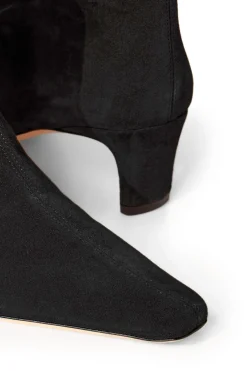 STAUD WALLY ANKLE BOOT BLACK SUEDE BLACKSUEDE New