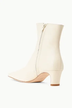 STAUD WALLY ANKLE BOOT   CREAM New