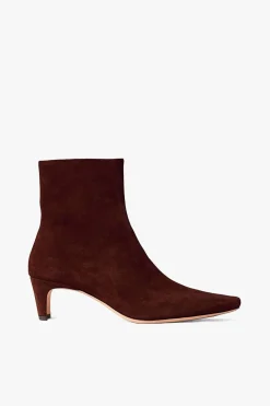 STAUD WALLY ANKLE BOOT  MAHOGANY SUEDE MAHOGANYSUEDE