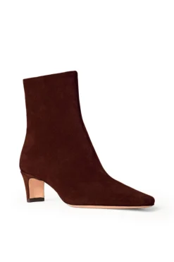 STAUD WALLY ANKLE BOOT  MAHOGANY SUEDE MAHOGANYSUEDE