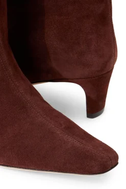 STAUD WALLY ANKLE BOOT  MAHOGANY SUEDE MAHOGANYSUEDE