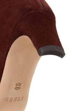 STAUD WALLY ANKLE BOOT  MAHOGANY SUEDE MAHOGANYSUEDE