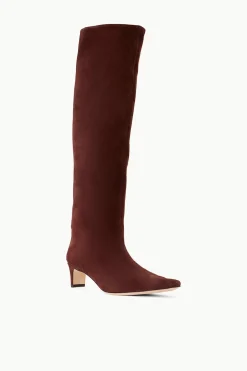 STAUD WALLY BOOT   SUEDE MAHOGANY Discount