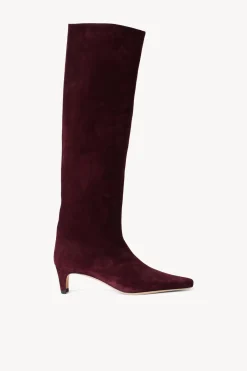 STAUD WALLY BOOT   SUEDE PLUM Outlet