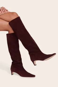 STAUD WALLY BOOT   SUEDE PLUM Outlet