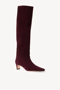 STAUD WALLY BOOT   SUEDE PLUM Outlet