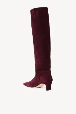 STAUD WALLY BOOT   SUEDE PLUM Outlet